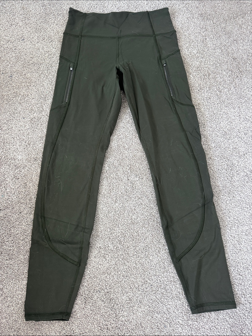 Athleta Rainier Tight Leggings | Size Small | Olive Green